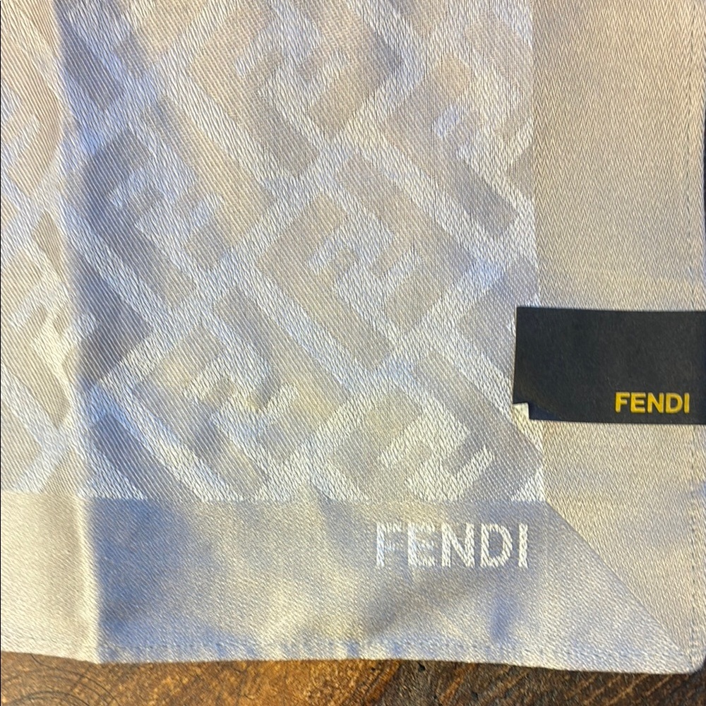 Fendi Beige Monogram Scarf